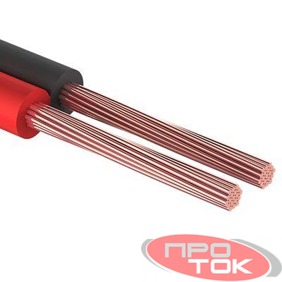 Кабель Stereo 2х1.00 красн./черн. (уп.10м) Rexant 01-6105-3-10