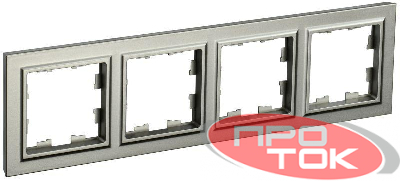 Рамка 4-м BRITE РУ-4-БрШ шампань IEK BR-M42-K37