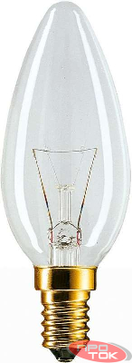 Лампа накаливания Stan 40Вт E14 230В B35 CL 1CT/10X10 Philips 926000006814 / 871150001163350