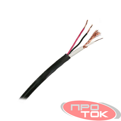Кабель КВК-П-1.5+2х0.5  наруж.Ч бухта (м) REXANT 01-4013
