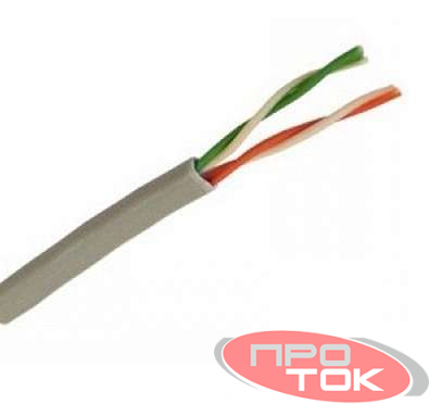 Кабель UTP 2х2х24AWG кат.5е медь бухта (м) Rexant 01-0023