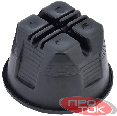 Держатель проводника кругл. 8мм для плоской кровли пластик IEK ZDP80-60-6-08